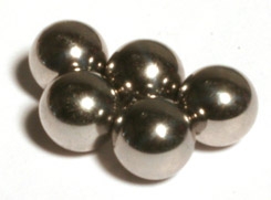 Set of 5  1/2" Diameter Chrome Steel Bearings Balls