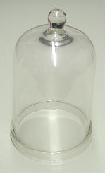 Glass Bell Jar with Knob - 6
