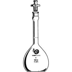 100mL Class A Volumetric Flask with Plastic Stopper