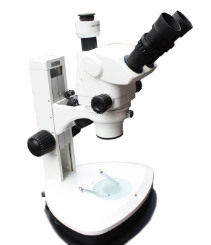 Ample Trinocular Stereo Zoom Microscope - 6.5x-45x - with illumination