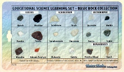 Educational Rock Collection on Card