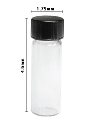 1 Dram glass vial with Phenolic Cap