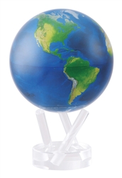 Mova 4-/12" Solar Spinning Globe with Natural Earth