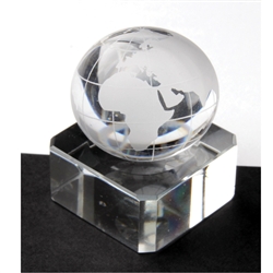 Crystal World Map Marble 60mm