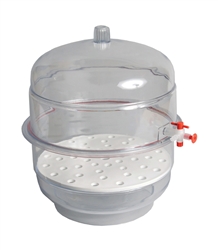 10" Vacuum Desiccator with Clear Base