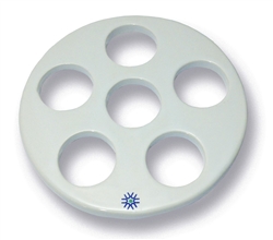 140mm Porcelain Desiccator Plate with Large Holes