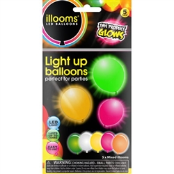 illooms Light up Balloons 5 Pack