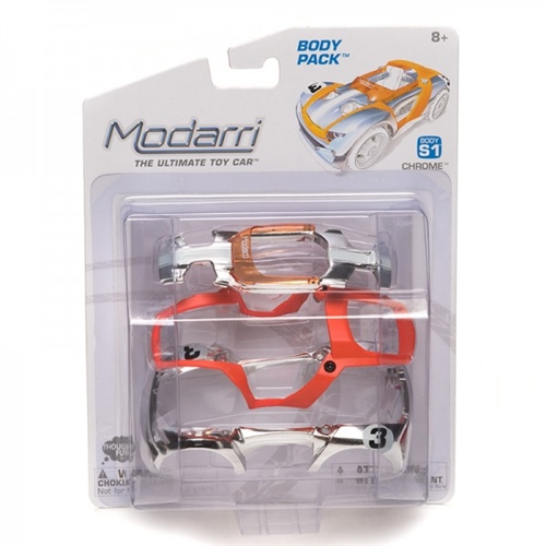 Mix N Match Indoor/outdoor S1 Chrome Body Pack Modarri-The Ultimate Toy Car; Constructive