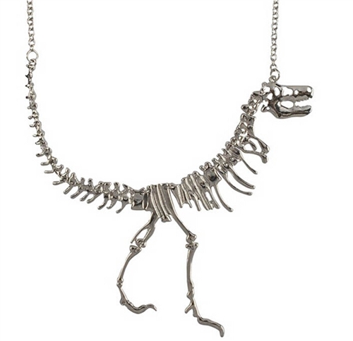 Controse T-Rex Skeleton Dinosaur Bones Stainless Steel Pendant Necklace CN147 