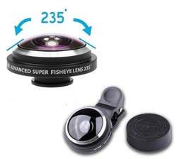 Universal Smartphone Super Fisheye Lens 235 degrees