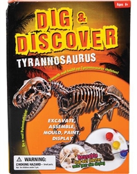 9" Tyrannosaurus dig, mold and paint kit