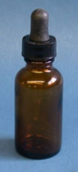 Amber Bottle with dropper 1 oz.