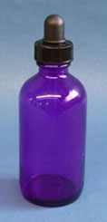 Cobalt Bottle 4 oz. with dropper