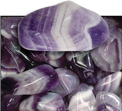 Banded Amethyst Tumbled 1